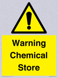 Warning Chemical Store